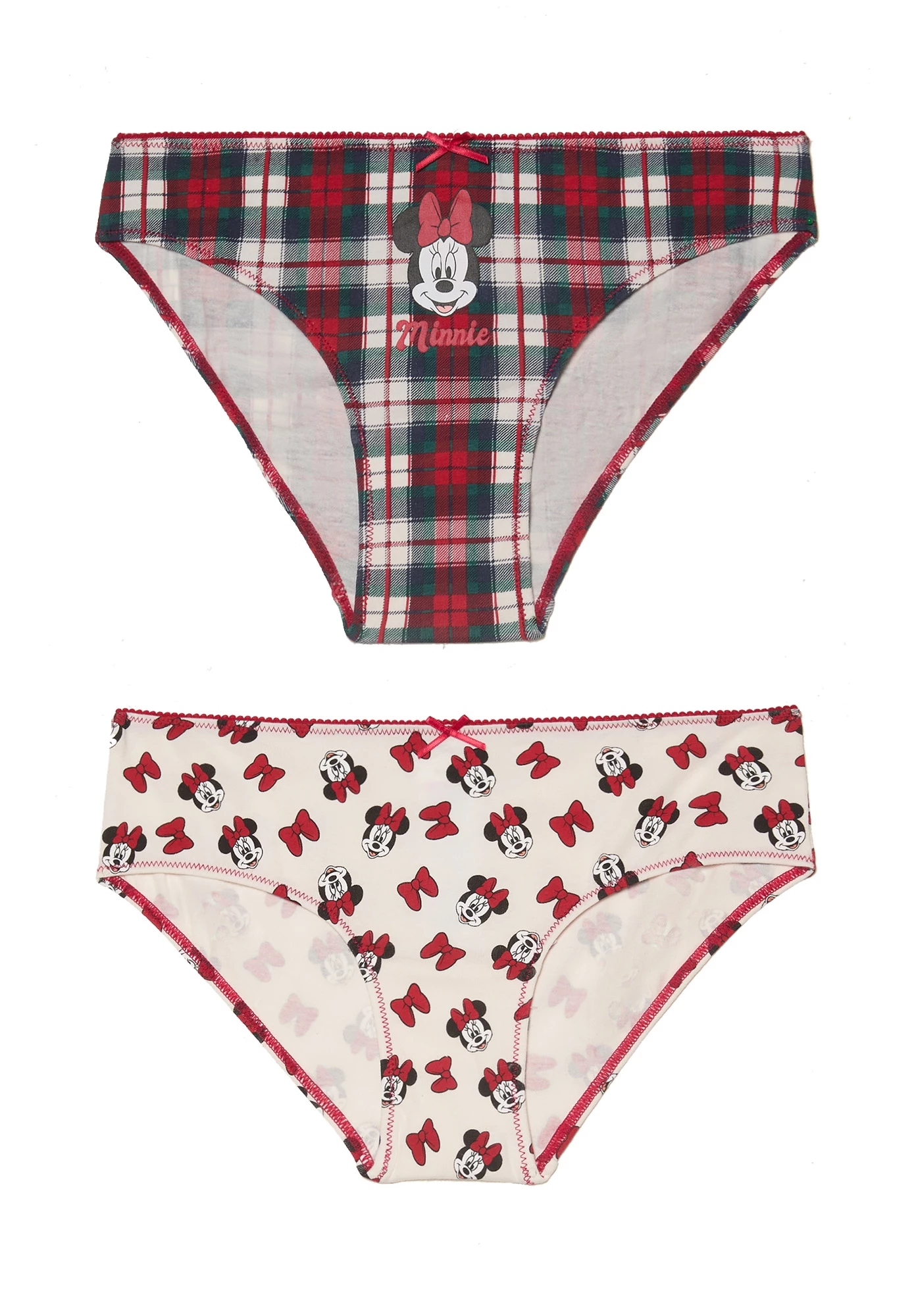 Multipack two cotton briefs for girls Disney Holiday Cheers Family®, Yamamay.