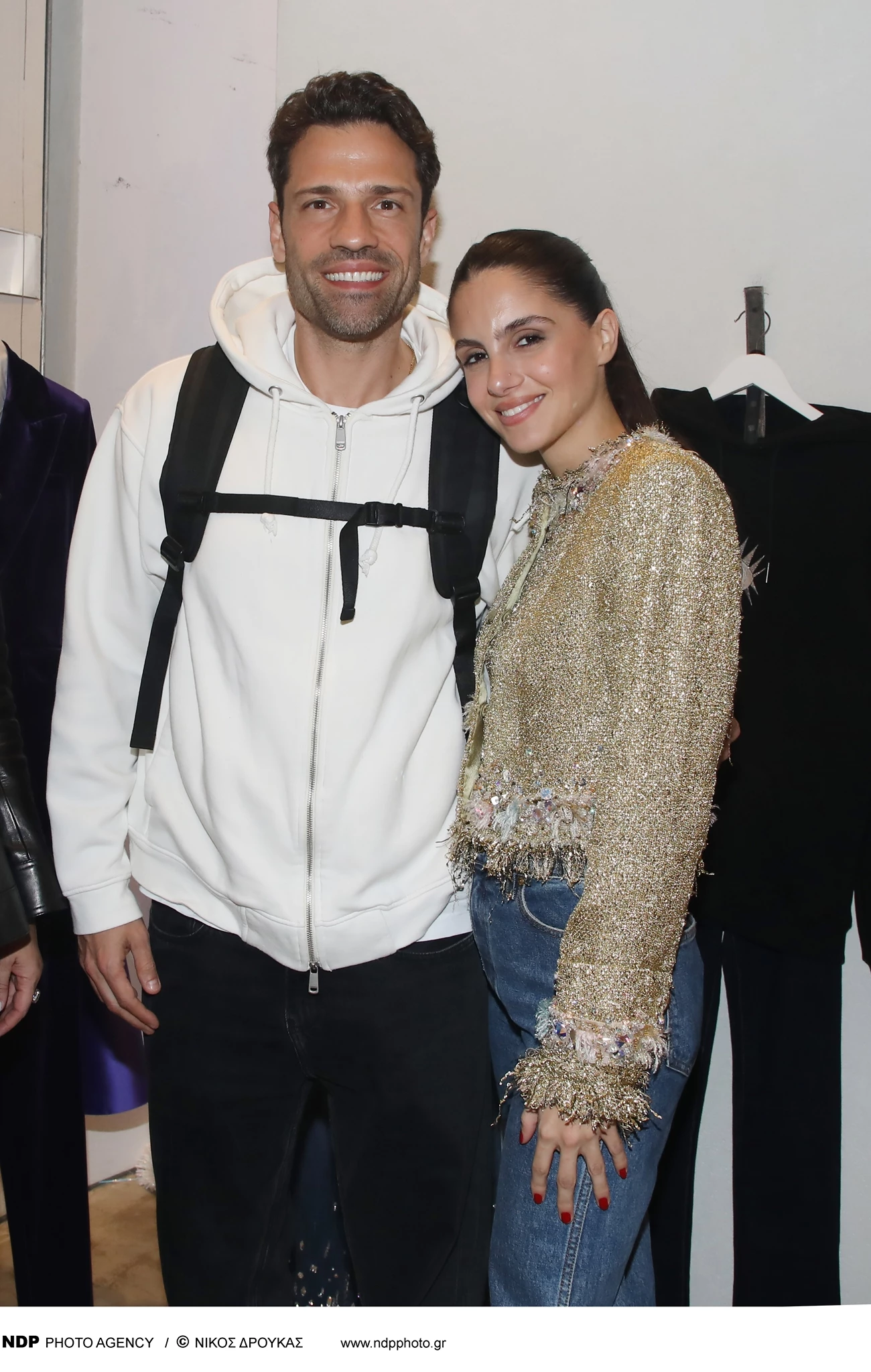 Η Αλεξάνδρα Νίκα στην παρουσίαση της νέας της συλλογής με τον Κωνσταντίνο Αργυρό