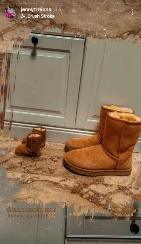 Το δώρο του Αντίνοου Αλμπάνη στη Τζένη Θεωνά κια τον βαφιστήρα του