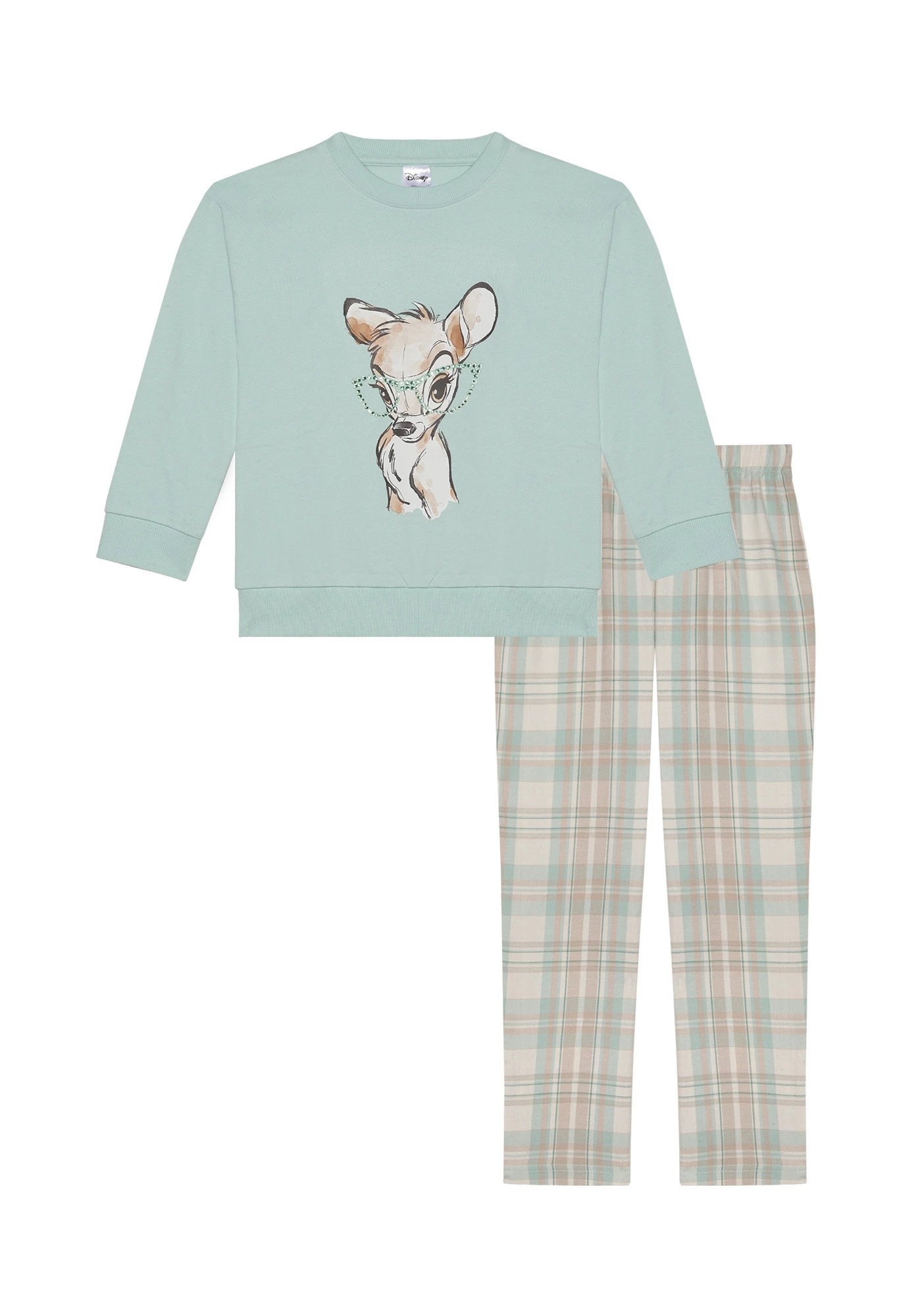 Girls’ Long Cotton and Flannel Pajamas Disney® Bambi, Yamamay.