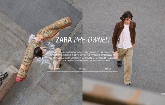H πλατφόρμα Pre-Owned της Zara θα σε βοηθήσει να παρατείνεις της ζωή των ρούχων σου