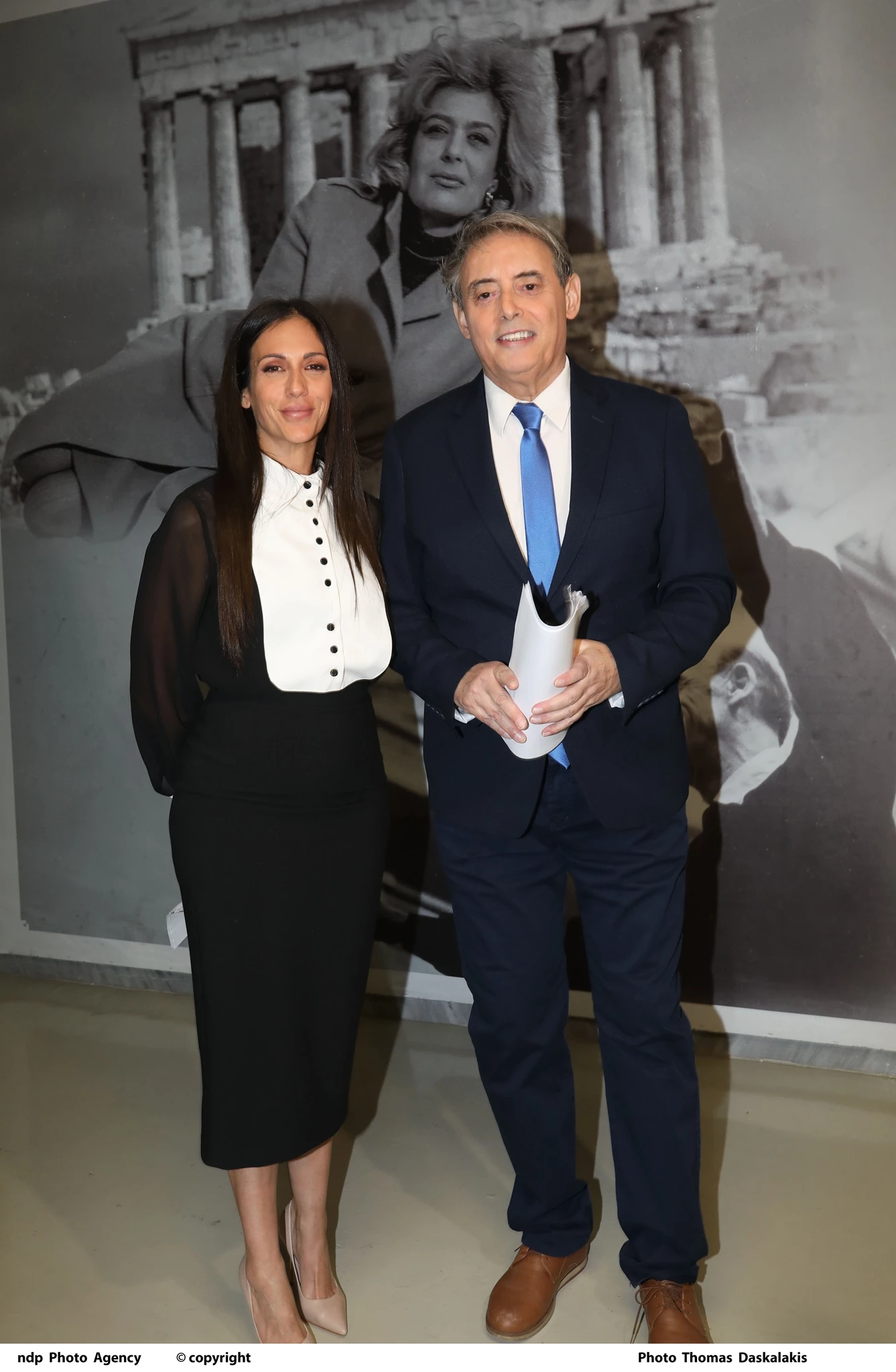 Η Ανθή Βούλγαρη και ο Ιορδάνης Χασαπόπουλος στην Προβολή ταινίας με σκηνές από την τηλεοπτική σειρά