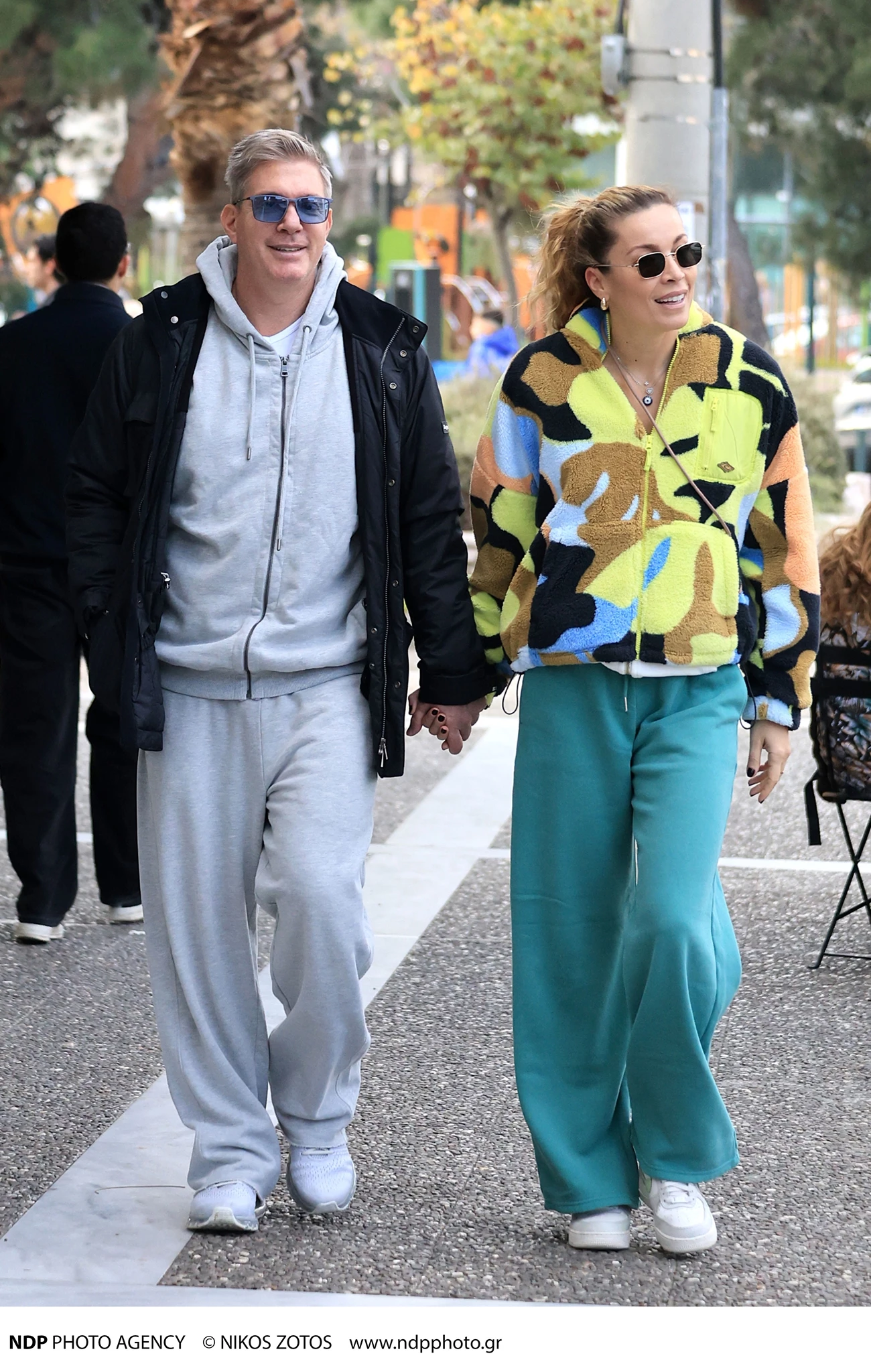 Μαριέττα Χρουσαλά Λέων Πατίτσας σε πρωινή βόλτα