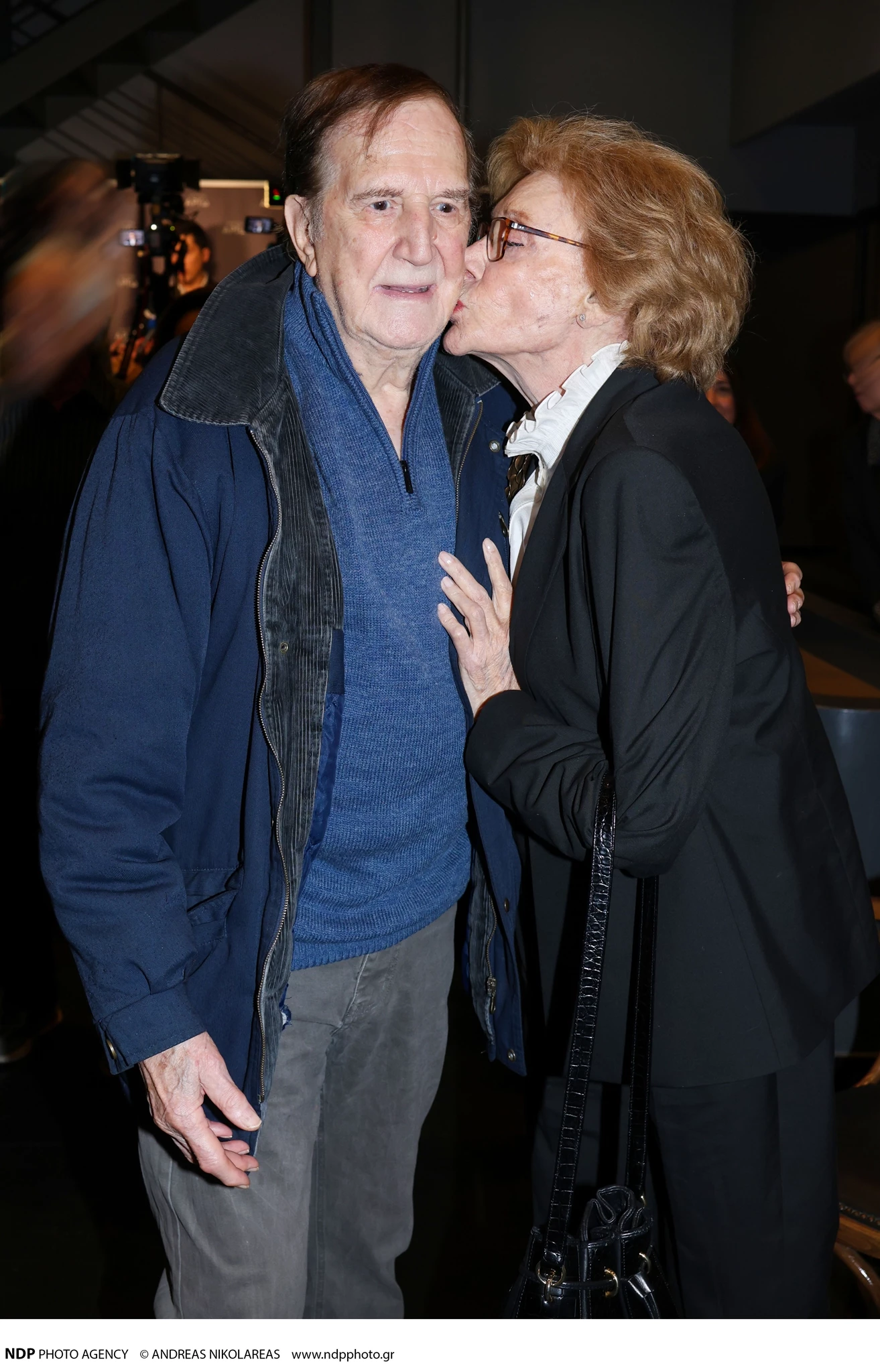 Η Μάρω Κοντού με τον Γιώργο Κωνσταντίνου στην πρεμιέρα "Εκείνος κι εκείνος"