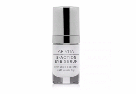 5-Action Eye Serum με Λευκό Κρίνο, Apivita