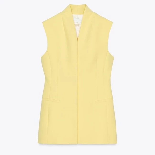 Αμάνικο γιλέκο με V ντεκολτέ και μανίκι καβαδούρα