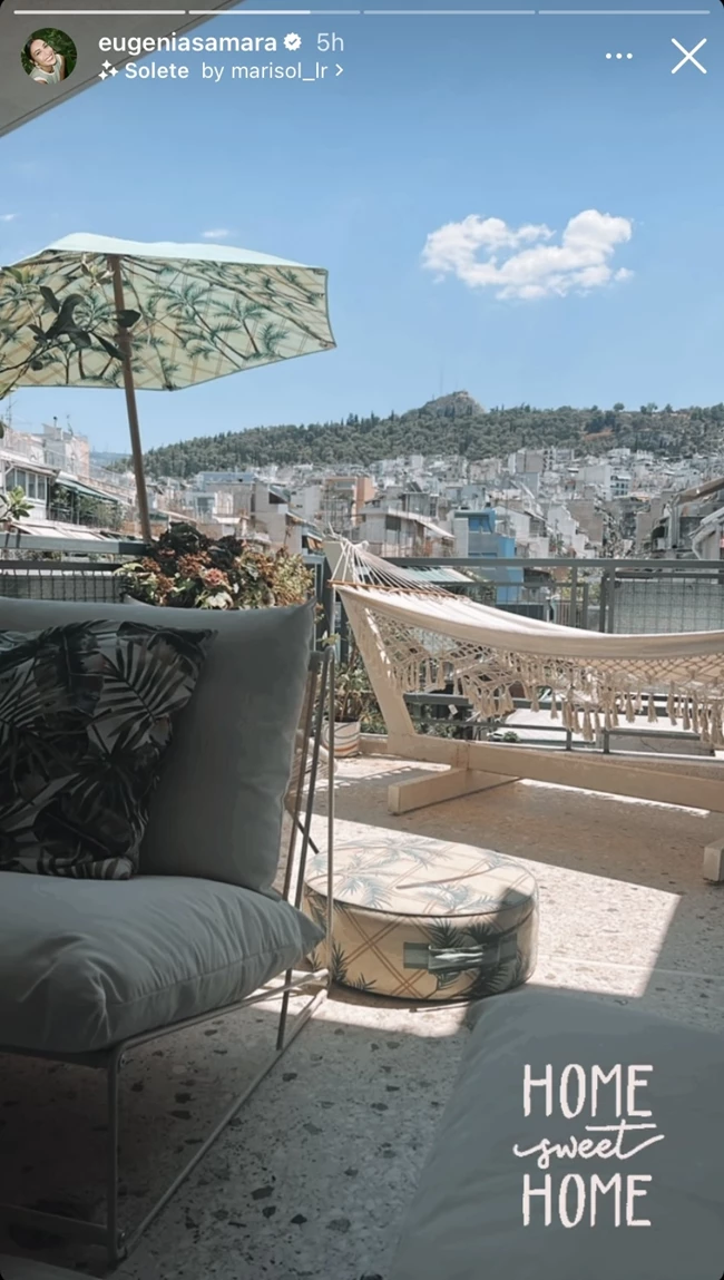 Ευγενία Σαμαρά | Το μπαλκόνι του σπιτιού της είναι το απόλυτο καλοκαιρινό spot