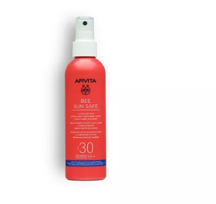 Bee Sun Safe Ενυδατικό Spray Ελαφριάς Υφής για Πρόσωπο & Σώμα SPF30, Apivita