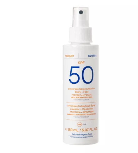KORRES Yoghurt Sunscreen Spray Emulsion Face & Body Spf50