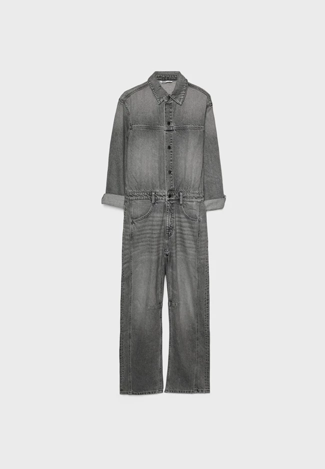 Μακριά ολόσωμη φόρμα ντένιμ