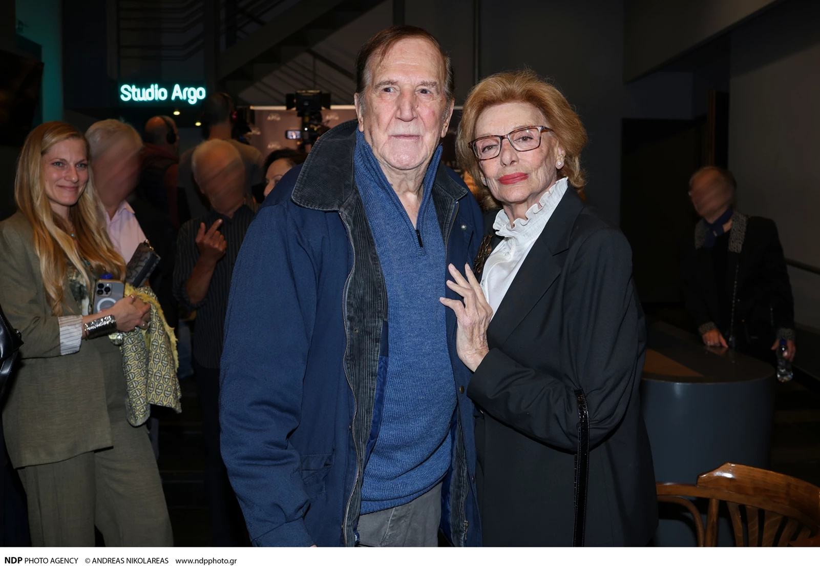 Η Μάρω Κοντού με τον Γιώργο Κωνσταντίνου στην πρεμιέρα "Εκείνος κι εκείνος"