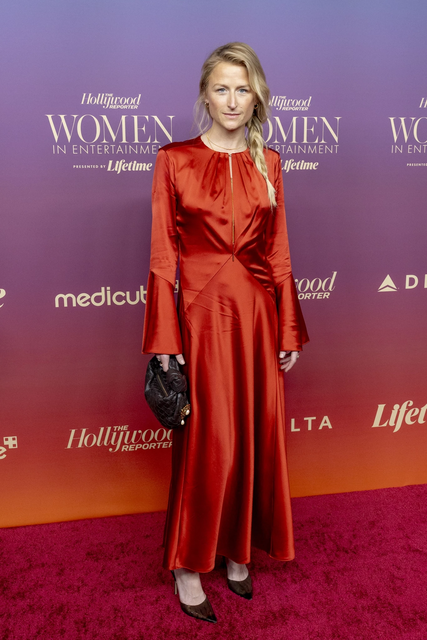Mamie Gummer attends the Hollywood Reporter's annual Women in Entertainment Gala at the Beverly Hills Hotel on December 03, 2025 in Beverly Hills, California.