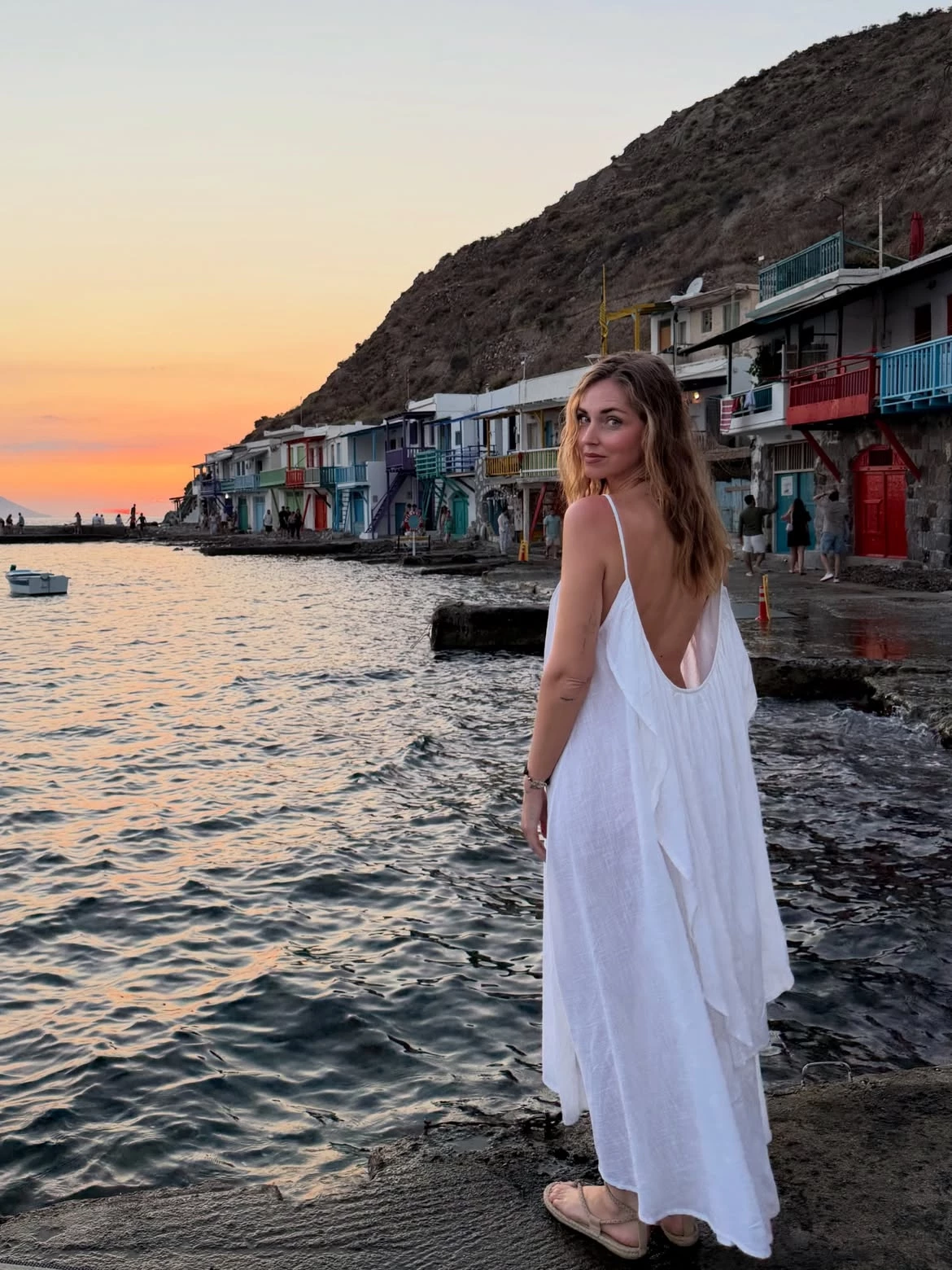 Chiara Ferragni - λευκό φόρεμα