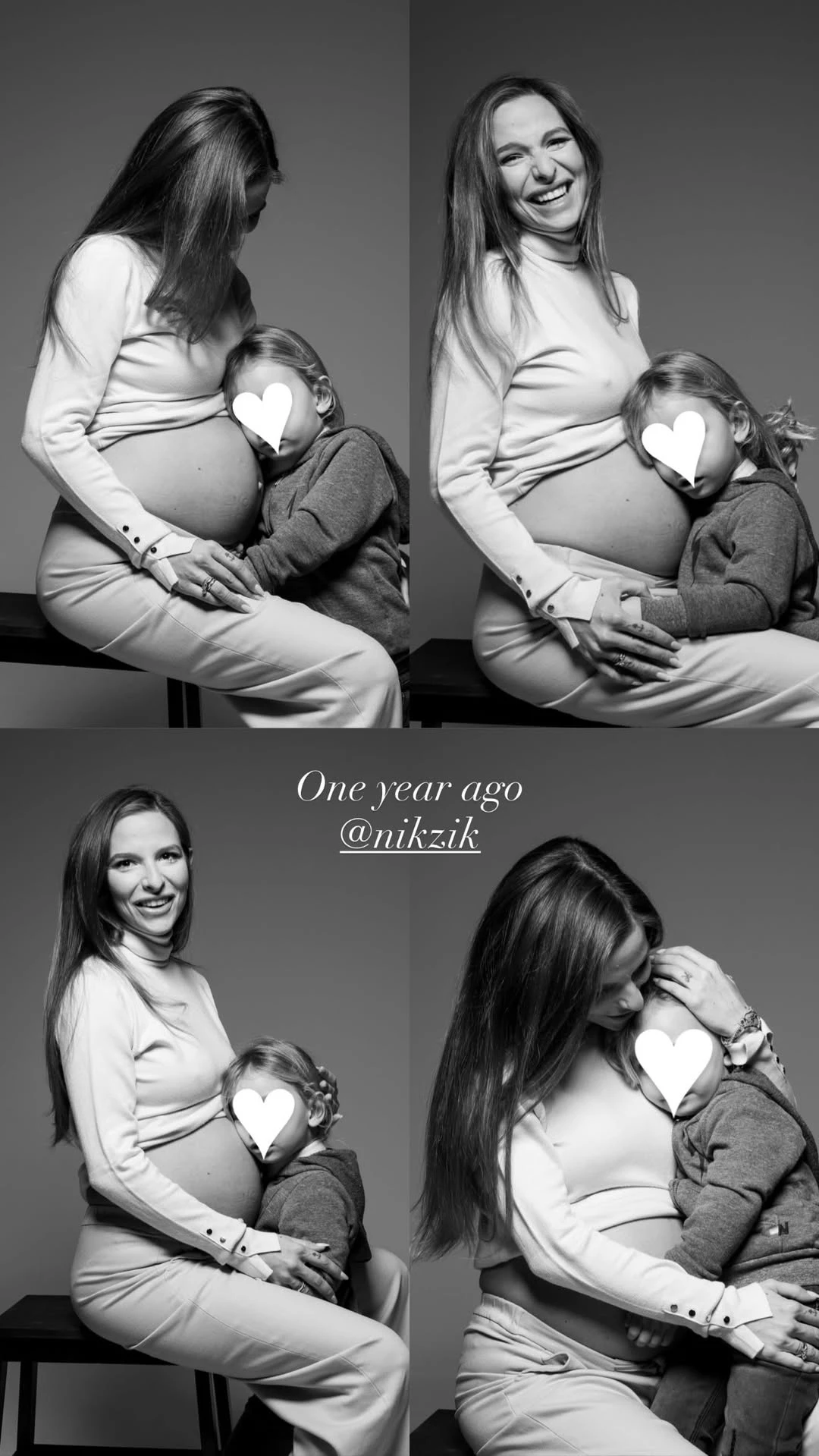 Η εγκυμονούσα Εριέττα Κούρκουλου Λάτση με τον Νικόλα της