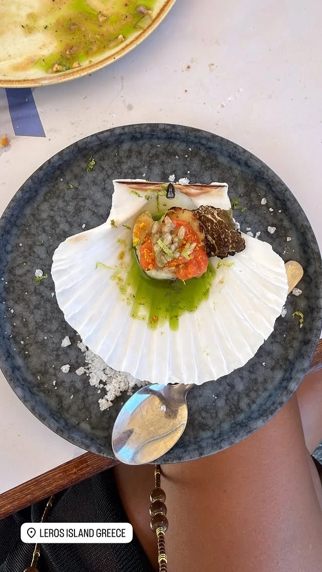 Το gourmet πιάτο της Σίσσυς Χρηστίδου στη Λέρο
