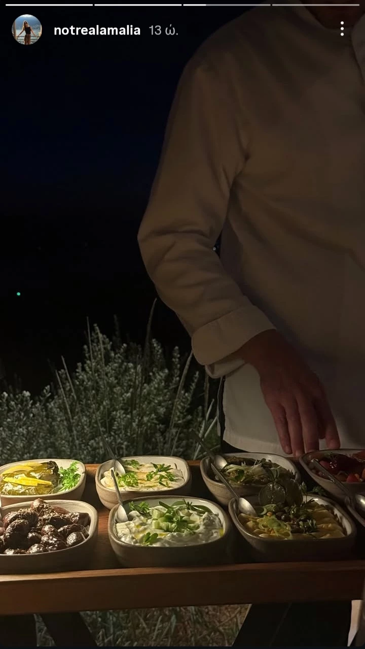 Αμαλία Κωστοπούλου δείπνο