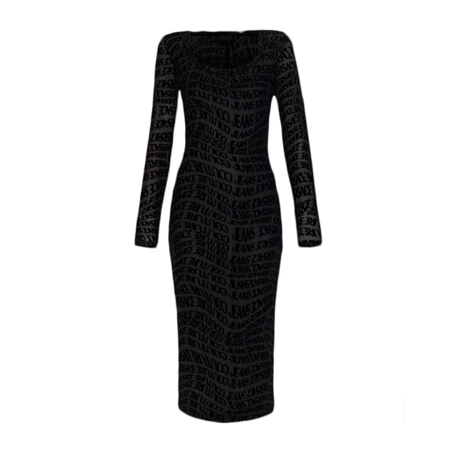 VERSACE JEANS COUTURE, Φόρεμα με λογότυπο all-over