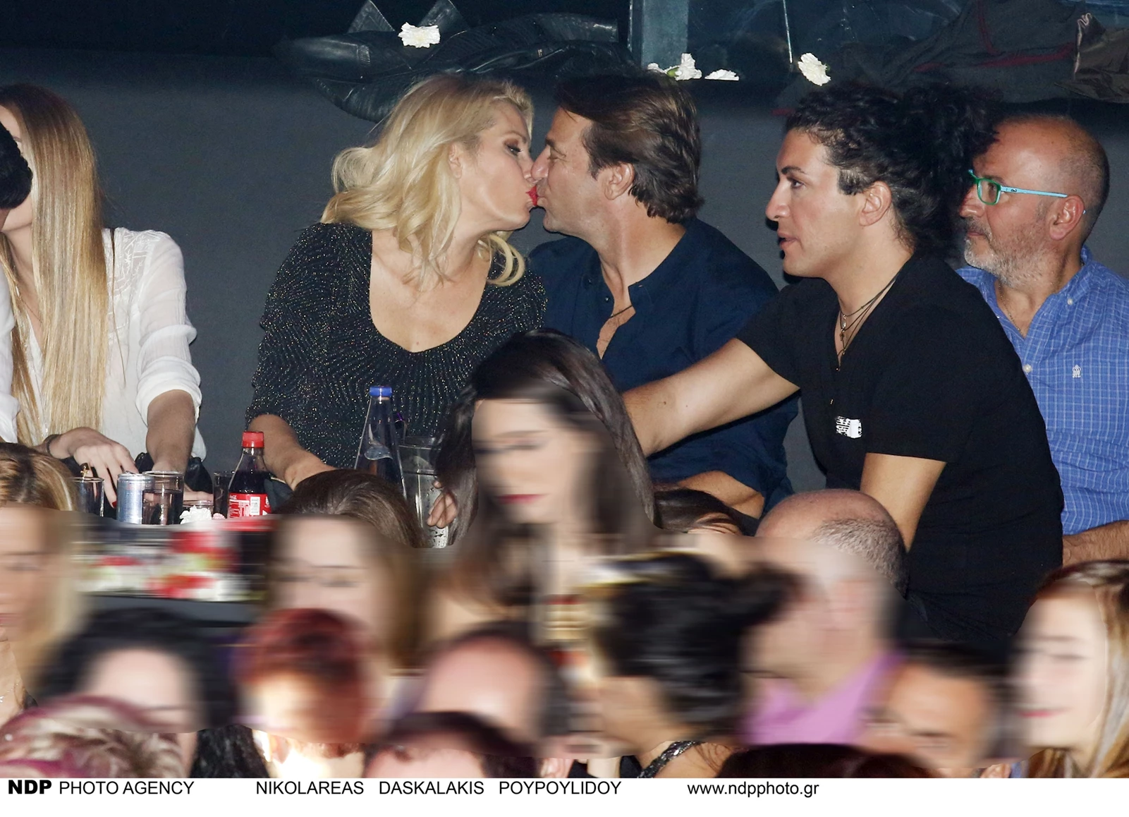 Μενεγάκη Παντζόπουλος σε νυχτερινή έξοδο το 2015