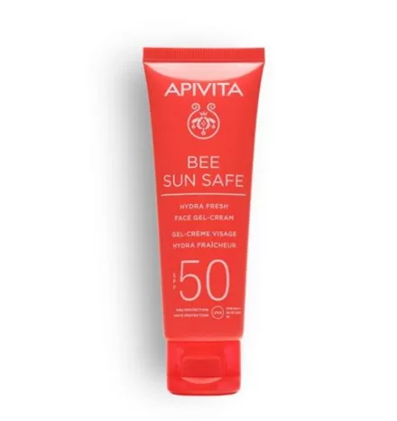 Ενυδατική Κρέμα-Gel Προσώπου SPF50, APIVITA (στα φαρμακεία)