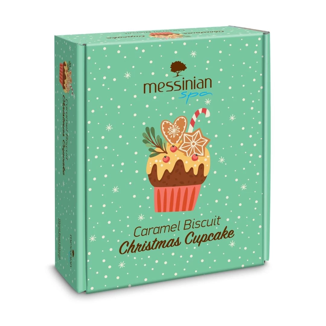 Caramel Biscuit Christmas Cupcake