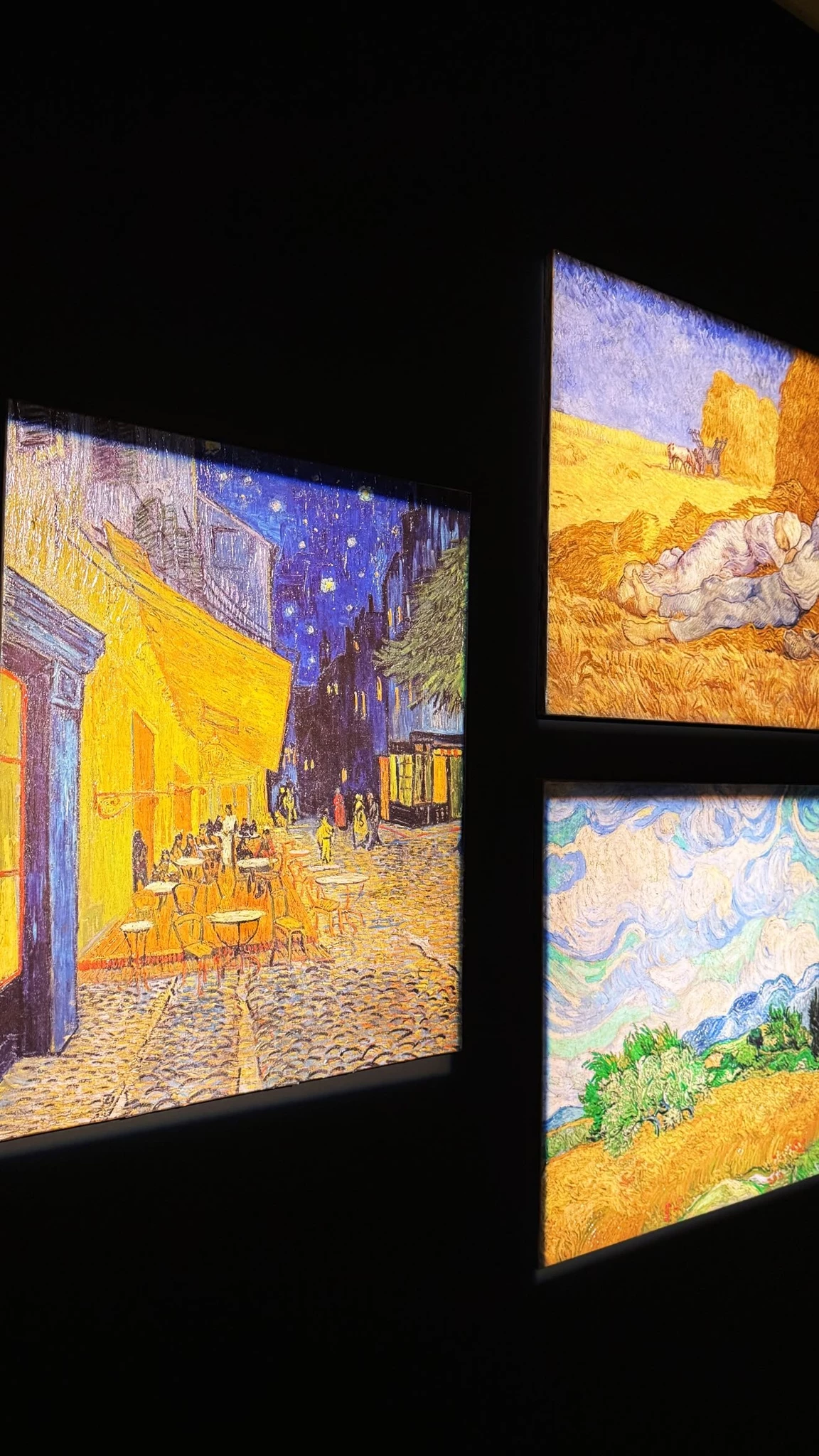 Η Κατερίνα Καραβάτου στην έκθεση του Van Gogh