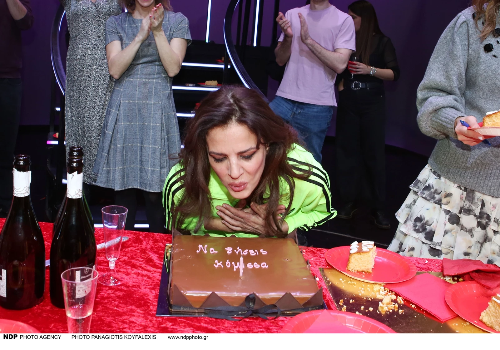 Η Δήμητρα Ματσούκα στην κοπή της πίτας "Η κόμισσα της Φάμπρικας"