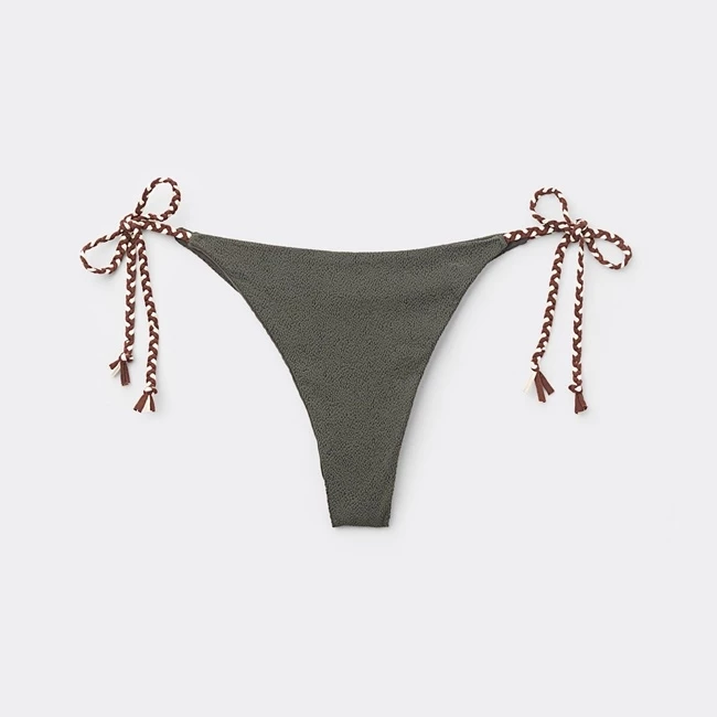 Σλιπ μπικίνι μπραζίλιαν με κορδονάκια Tiki Texture