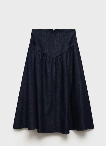 Εβαζέ φούστα denim Mango