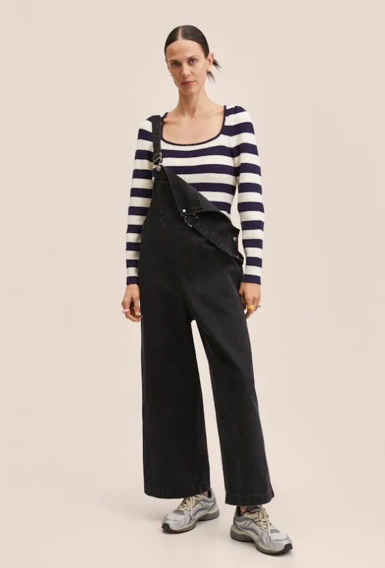 Σαλοπέτα denim culotte Mango