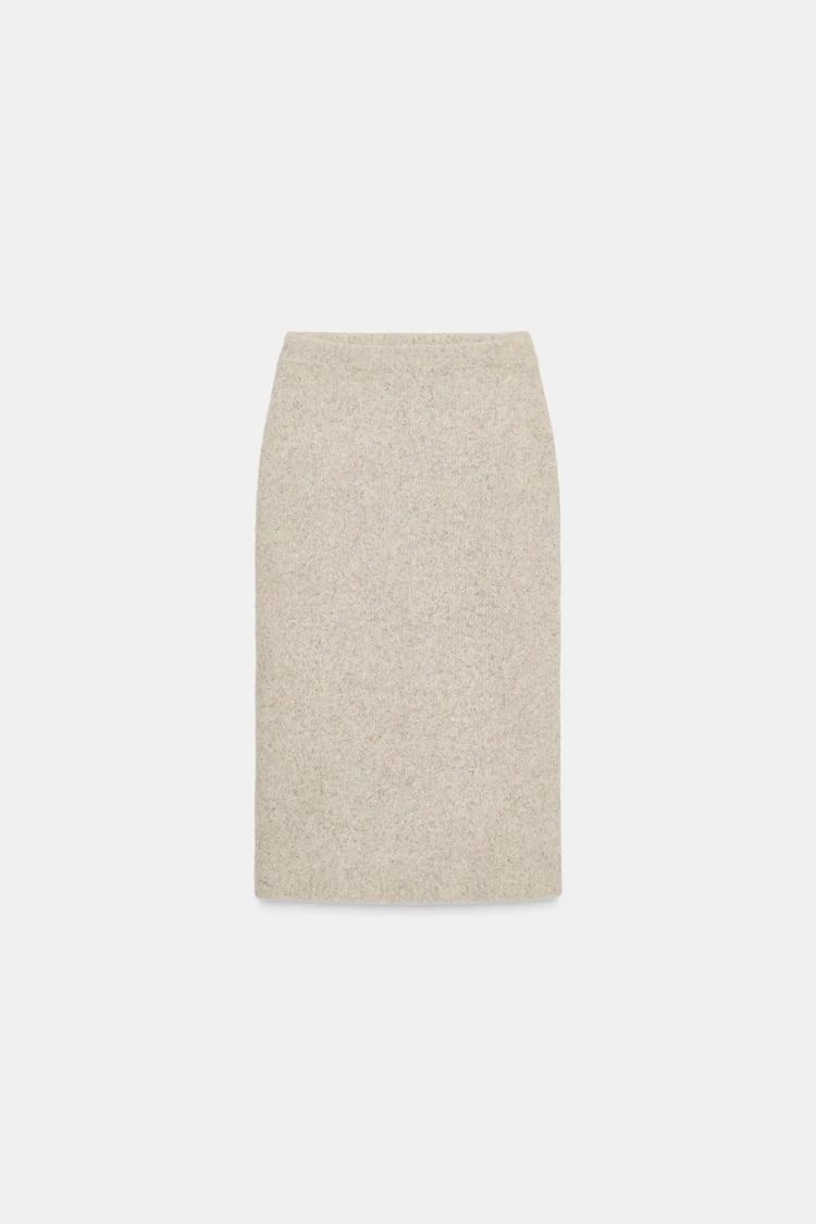Φούστα pencil με εφέ βουρτσίσματος, Zara
