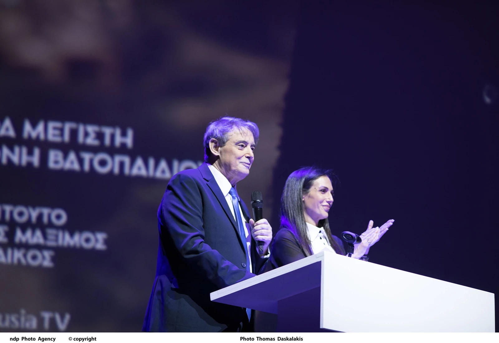 Ανθή Βούλγαρη | Με το τηλεοπτικό της ταίρι σε εκδήλωση περσινής τηλεοπτικής επιτυχίας