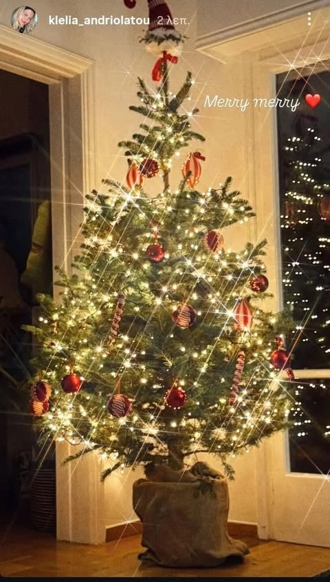 Ο χριστουγεννιάτικος διάκοσμος της Κλέλιας Ανδριολάτου