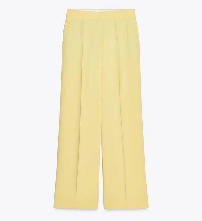 Παντελόνι με μεσαία μέση με πλαϊνές τσέπες και τσέπες με ρέλι στην πλάτη