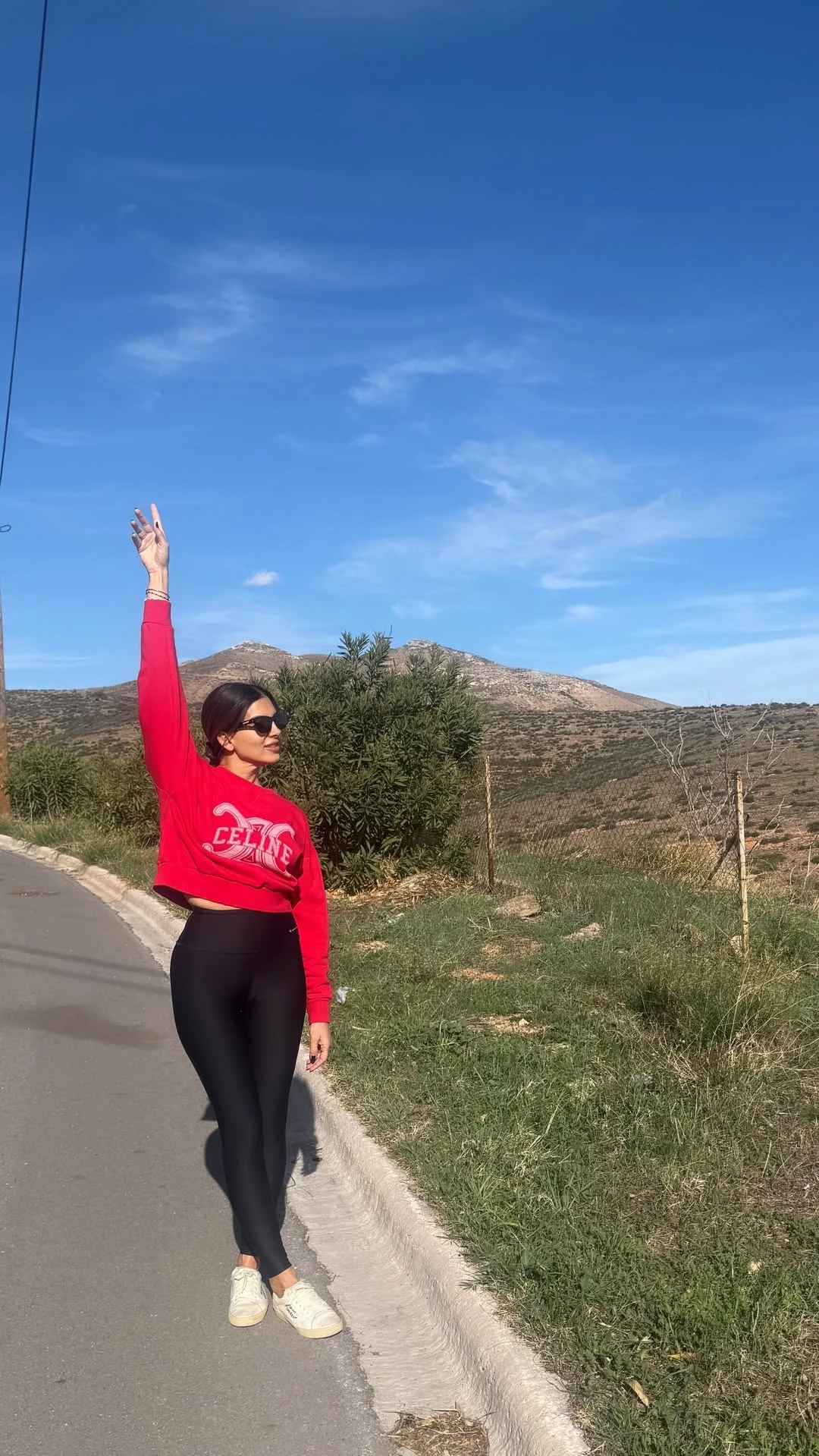 Η Σταματίνα Τσιμτσιλή σε κυριακάτικη βόλτα