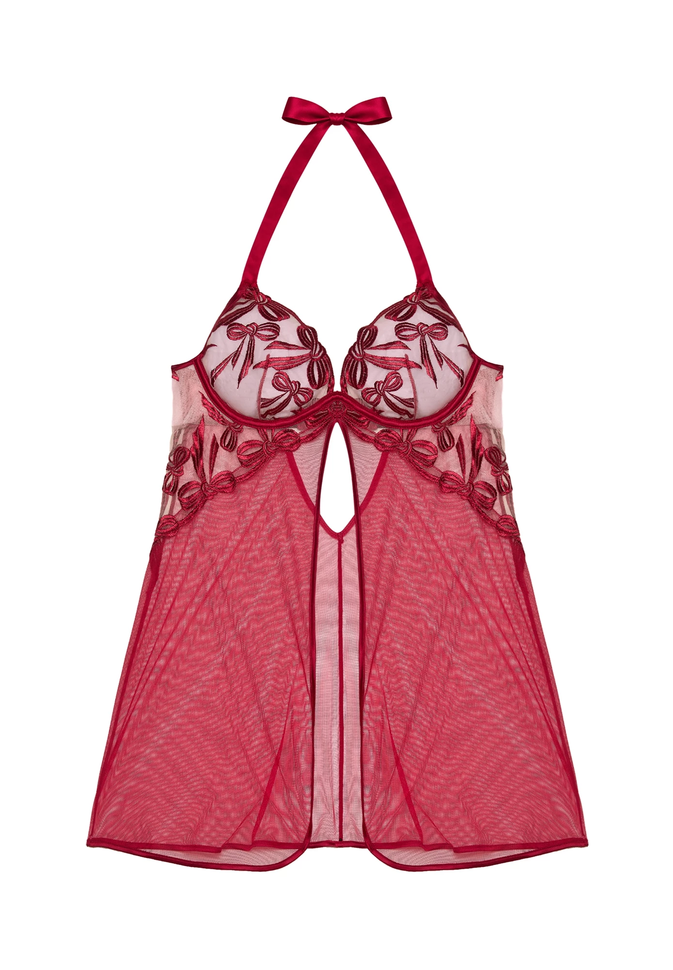 Red Nicole unlined underwired babydoll, Yamamay.