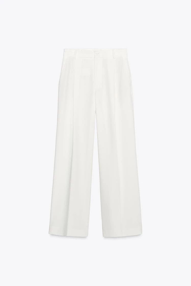 Ψηλόμεσο παντελόνι με πιέτες Zara