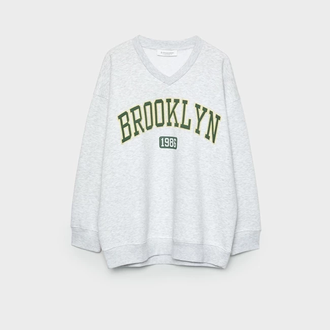 Φούτερ oversize με κέντημα