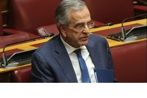 Συντετριμμένοι ο Αντώνης και η Γεωργία Σαμαρά στην κηδεία της κόρης τους