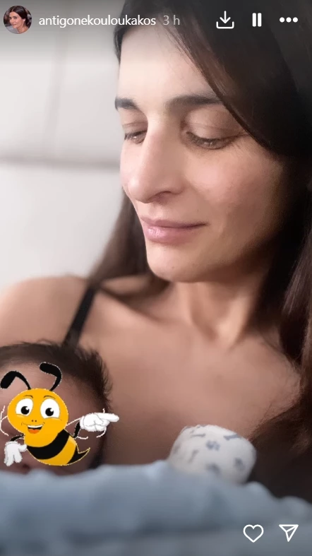 Αντιγόνη Κουλουκάκου | Η νέα γλυκιά φωτογραφία με το νεογέννητο γιο της