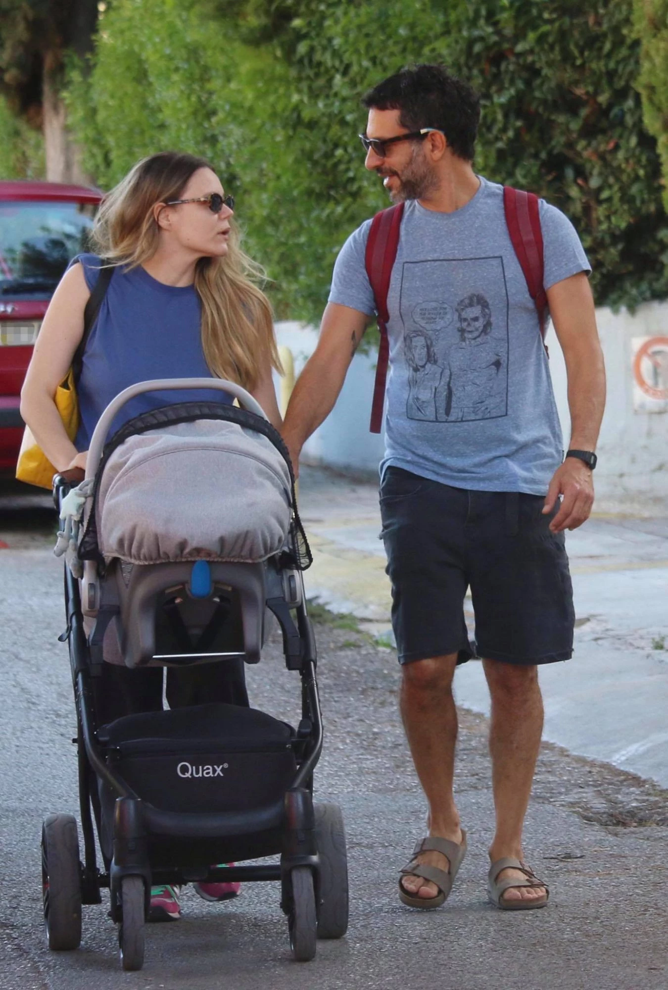 Γεωργία Αβασκαντήρα | Με casual look σε έξοδο με τον Γιώργο Χρανιώτη και τον γιο τους