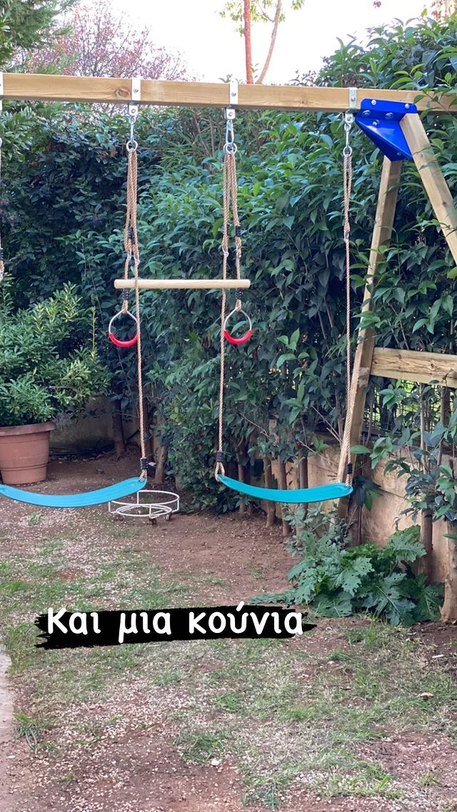 Λευτέρης Σουλτάτος | Οι κατασκευές που έφτιαξε στον κήπο του σπιτιού τους για την κόρη της Βάσως Λασκαράκη - εικόνα 4