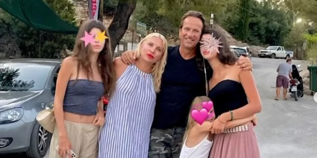 Ελένη Μενεγάκη | Η σπάνια εμφάνιση με τη μελαχρινή και πανύψηλη Βαλέρια