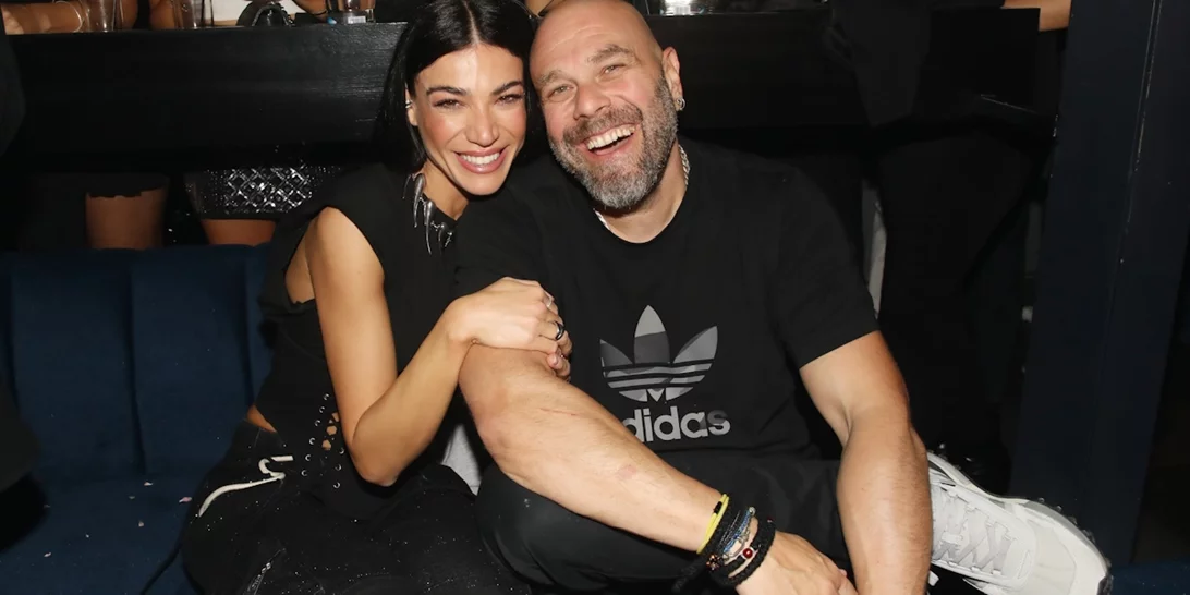 Couple goals για Ήβη Αδάμου & Μιχάλη Κουινέλη | Με ταιριαστό look σε βραδινή έξοδο