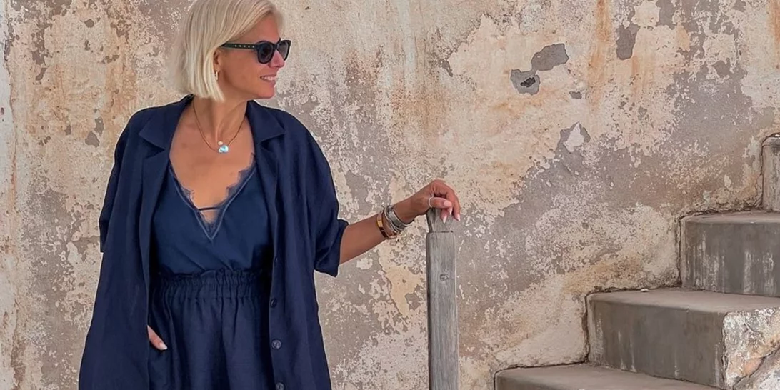 Χριστίνα Κοντοβά | Με total black σύνολο στο Ωδείο Ηρώδου Αττικού