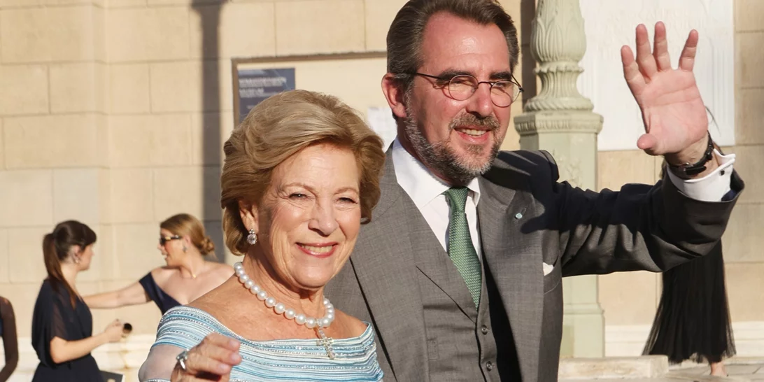 Άννα Μαρία | Όλες οι λεπτομέρειες για το γαλάζιο φόρεμα που επέλεξε στον γάμο της Θεοδώρας