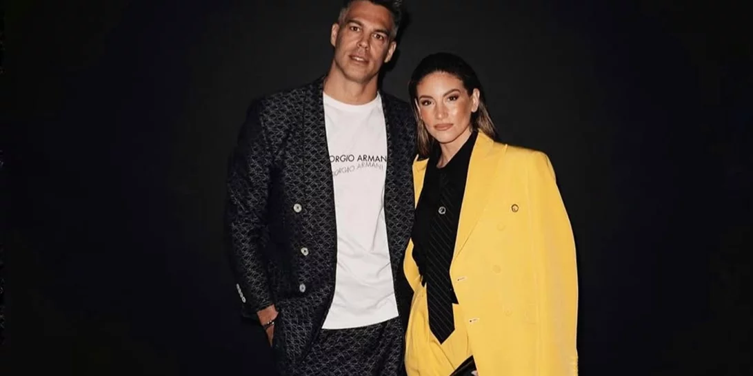 Αθηνά Οικονομάκου-Μπρούνο Τσερέλα | Στην επίδειξη του Giorgio Armani στην Εβδομάδα Μόδας του Μιλάνου