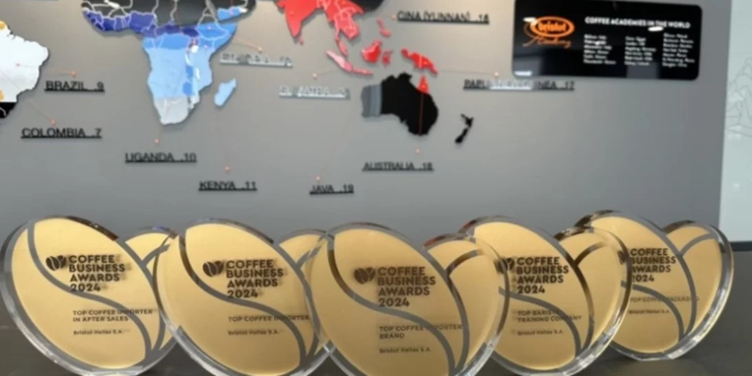 5 Χρυσά βραβεία για την BRISTOT HELLAS A.E. στα Coffee Business Awards 2024