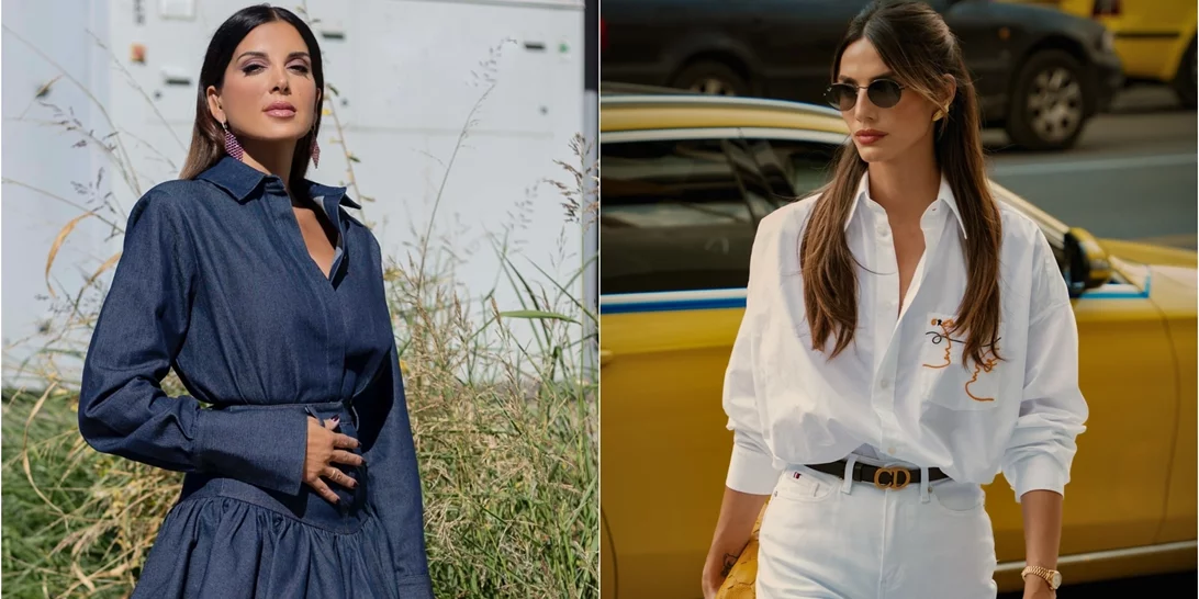 Ηλιάνα Παπαγεωργίου και Σταματίνα Τσιμτσιλή | Τα κομψά looks τους με την ίδια maxi denim φούστα