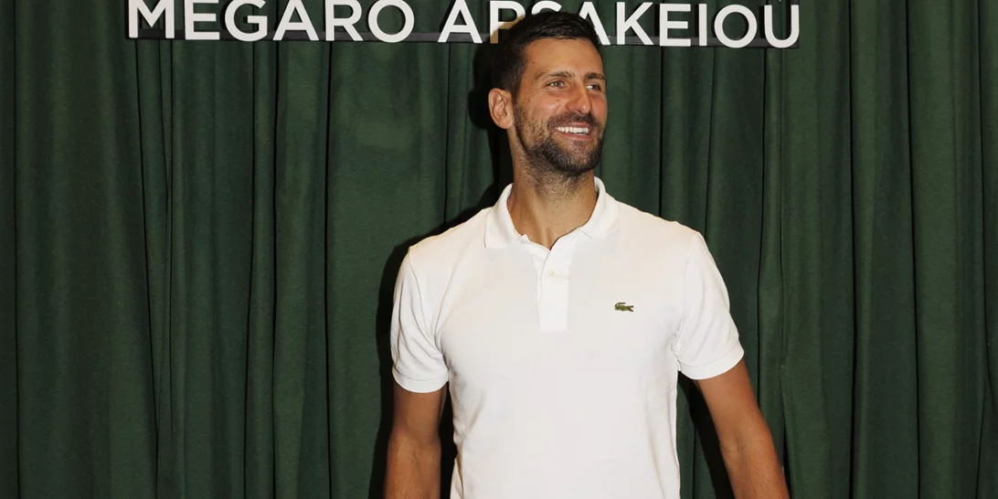Ο GOAT και Χρυσός Ολυμπιονίκης Νόβακ Τζόκοβιτς στο νέο κατάστημα Lacoste στο Μέγαρο Αρσακείου