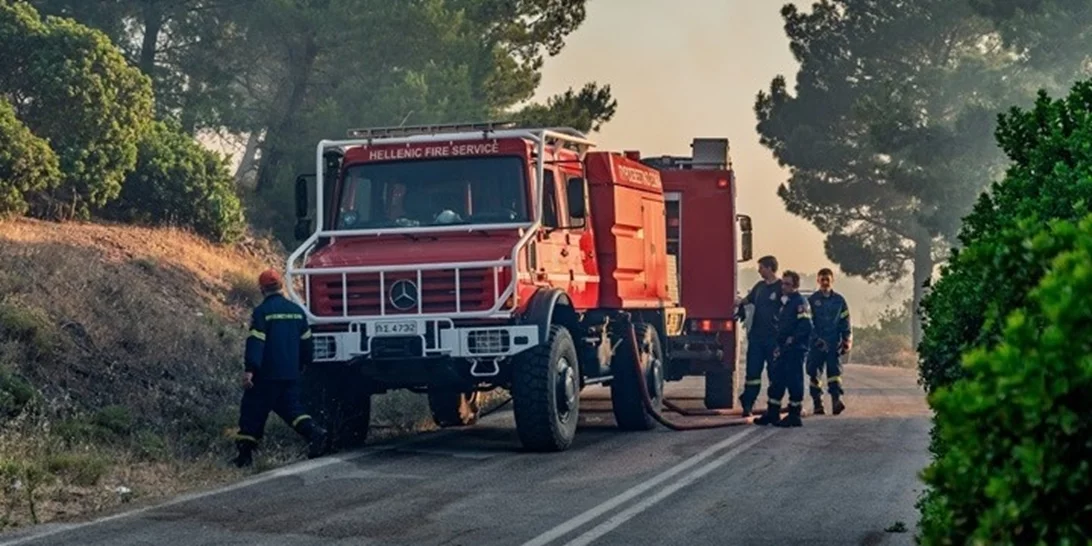 Σε ύφεση η πυρκαγιά στη Χίο
